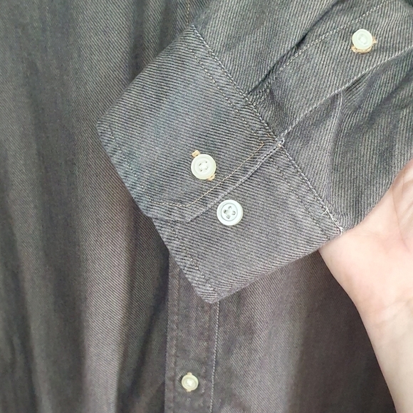 BANANA REPUBLIC Button Down Dress Shirt Brown Men's Size XL - Picture 6 of 9